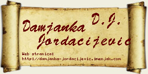 Damjanka Jordačijević vizit kartica